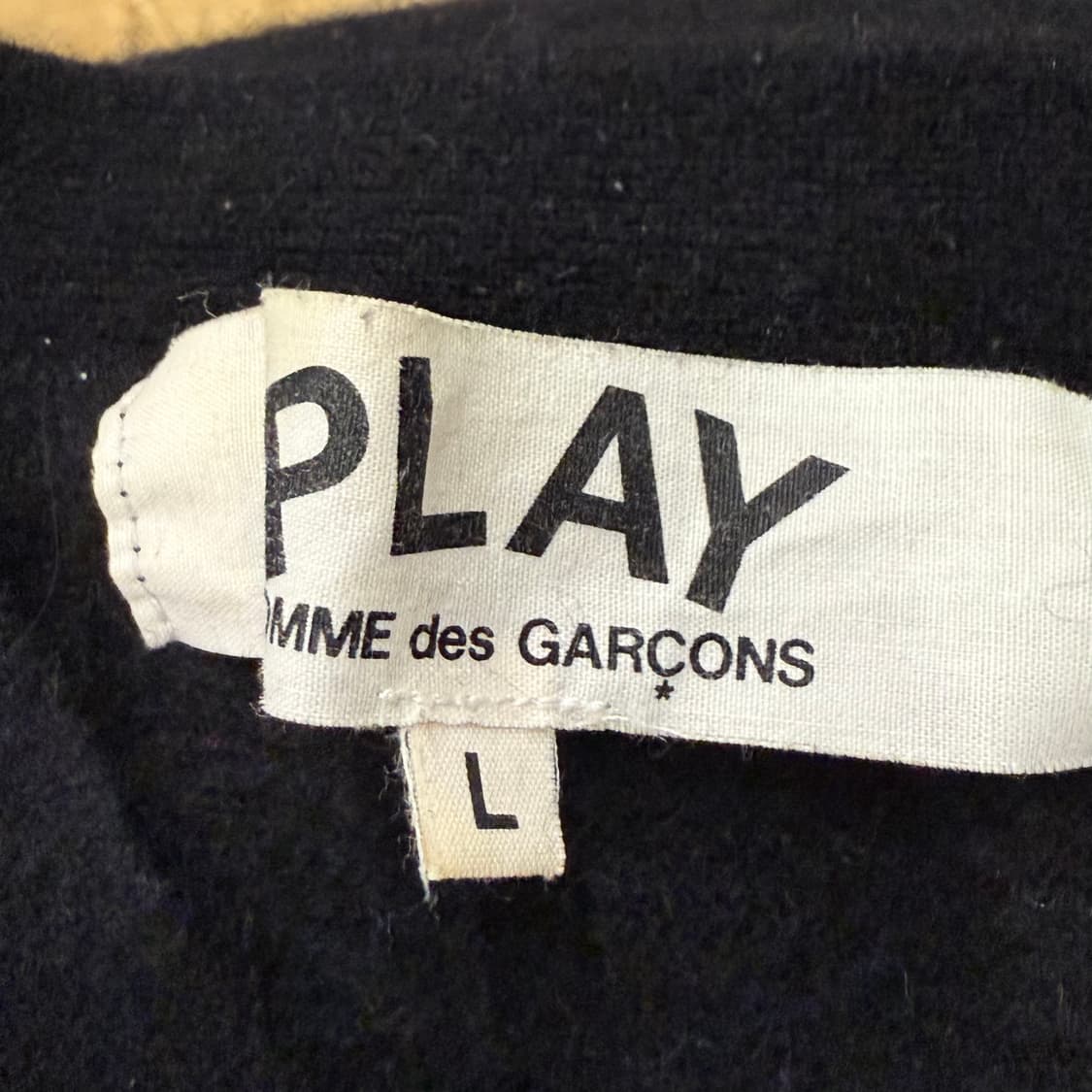 꼼데가르송 블랙 가디건 상품이미지5