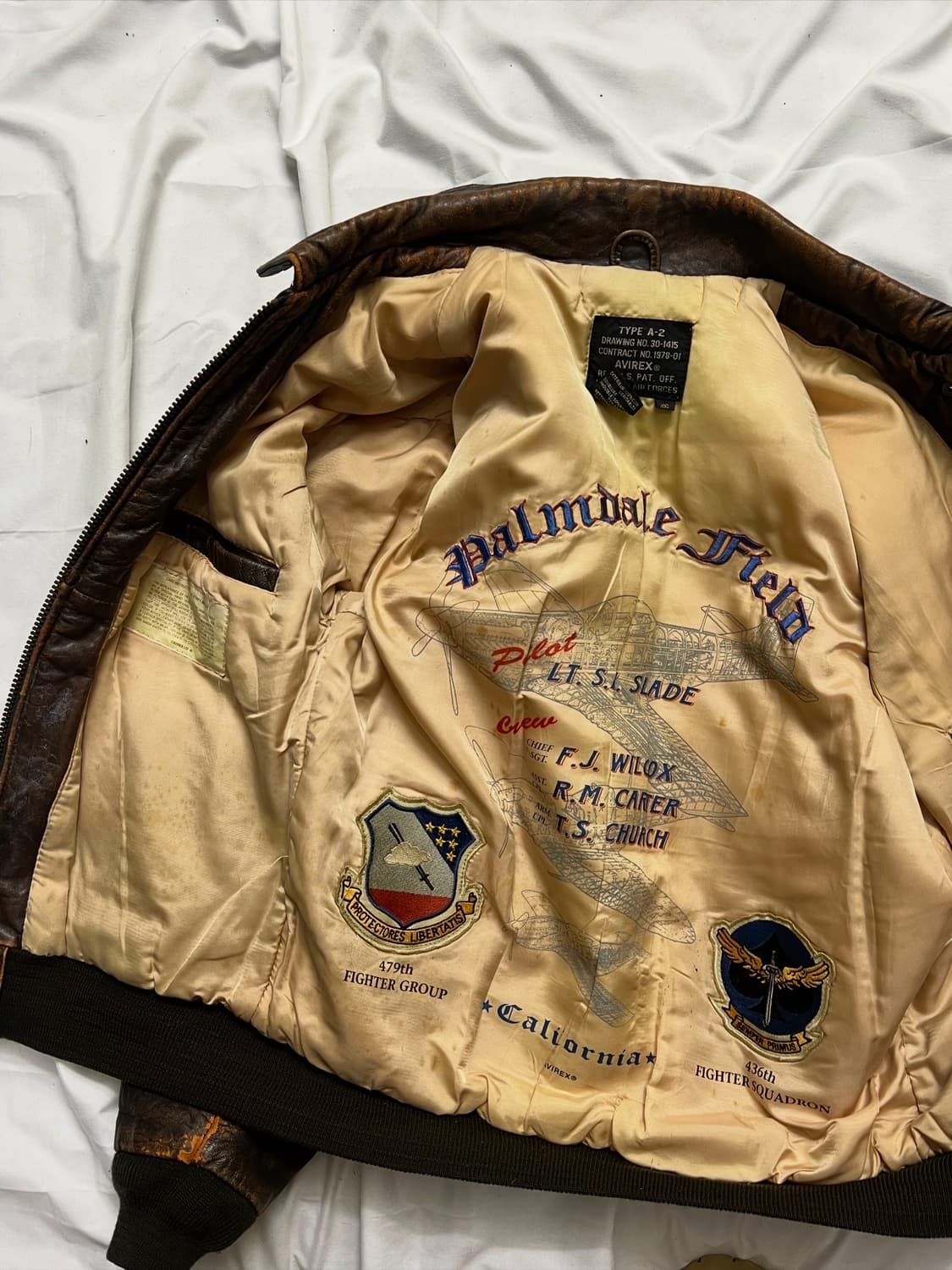 아비렉스 A-2 가죽자켓 상품이미지7