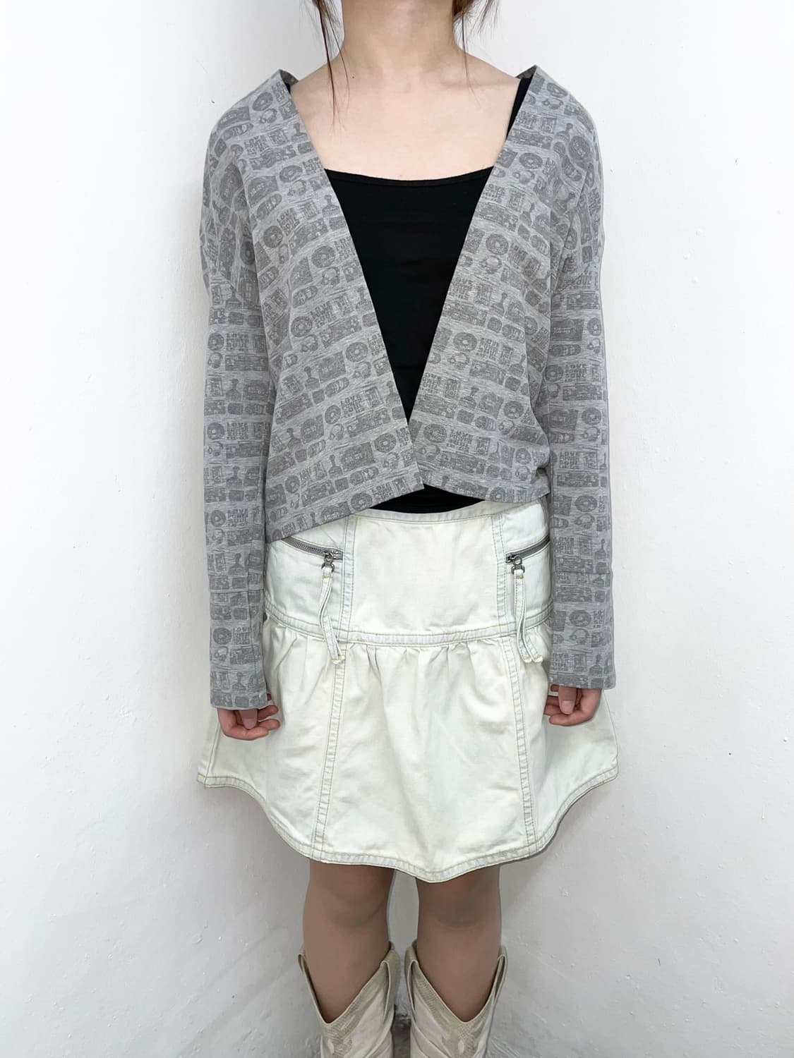 연청 핀턱 프릴 스커트 상품이미지4