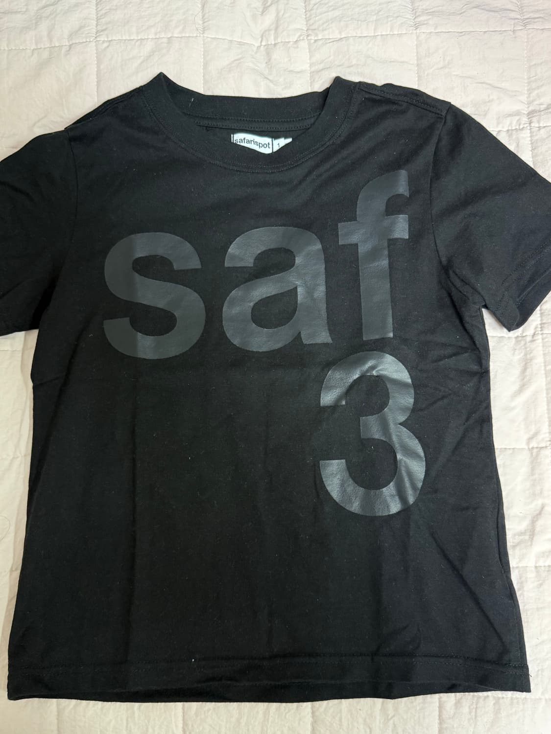 사파리스팟 1/2 BASIC SAFARI TEE (BLACK) 1size 상품이미지1