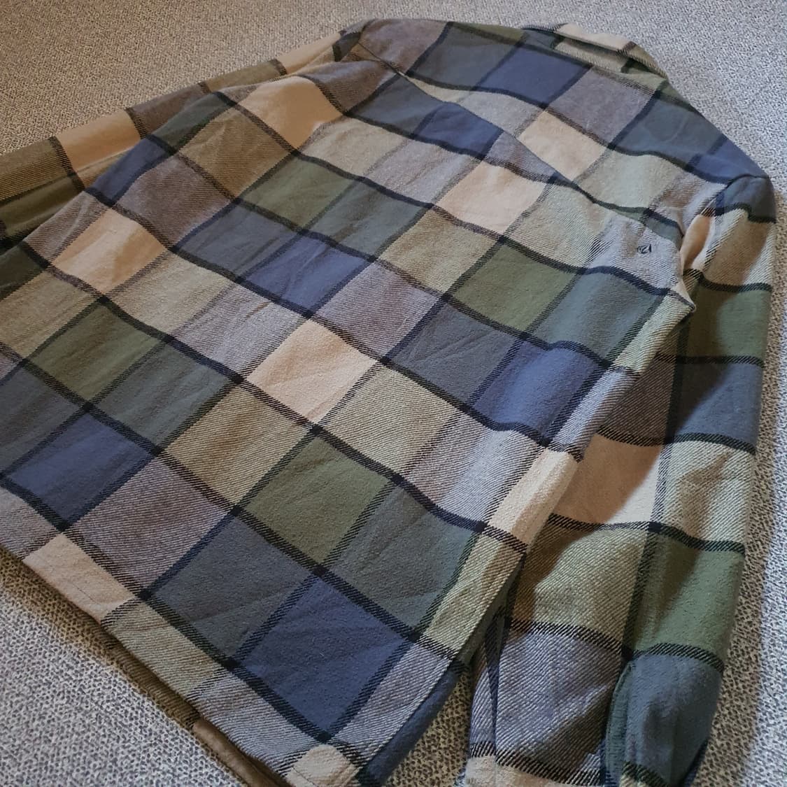 볼컴 클래식 핏 헤비 플란넬 체크 셔츠 no.1 상품이미지7