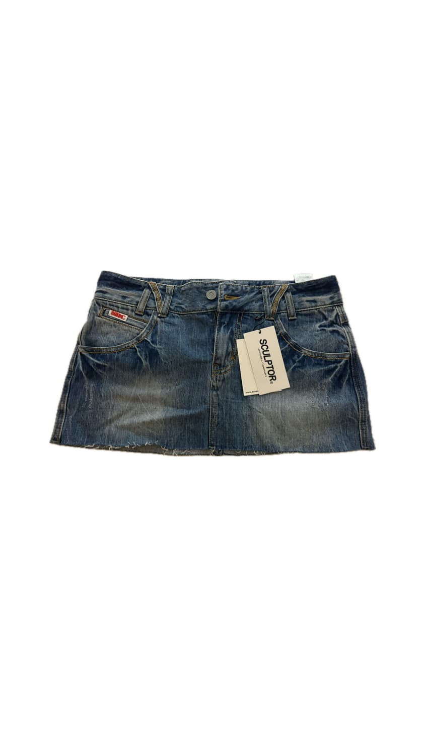 스컬프터  Vintage Micro Denim Skirt Blue새제품 상품이미지1