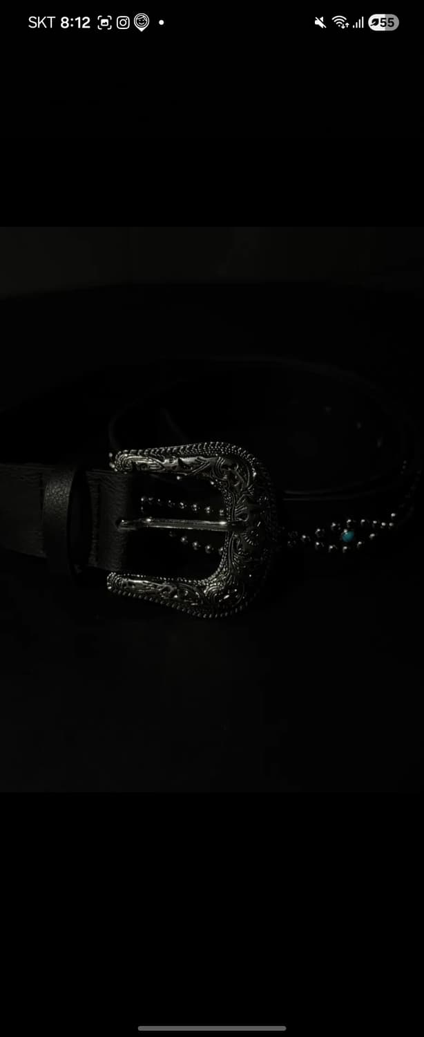 빈티지 웨스턴 스터드 벨트 새상품 상품이미지2