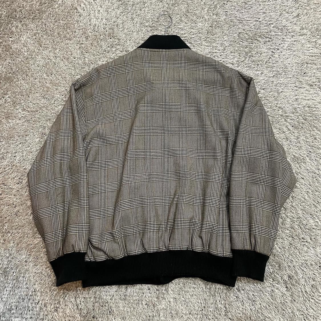 라코스테 블랙체크 리버시블 블루종 자켓 상품이미지8