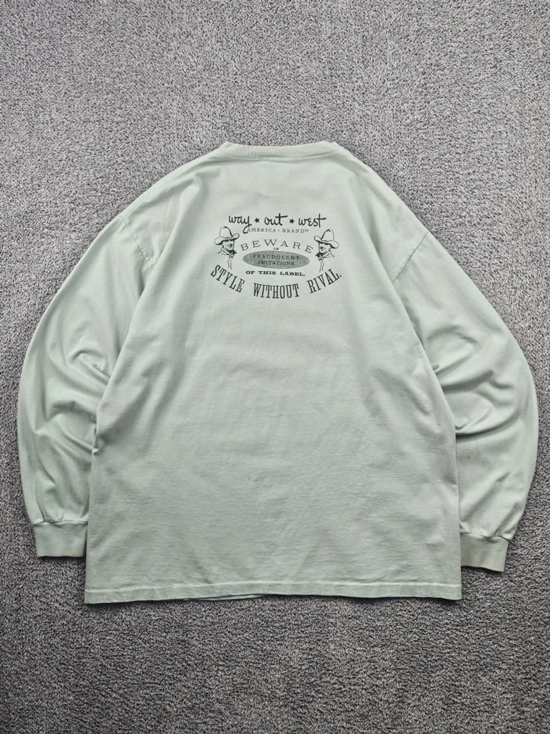1992 USA 아메리카 브랜드 싱글스티치 롱슬리브 (L추정)/11629 상품이미지3