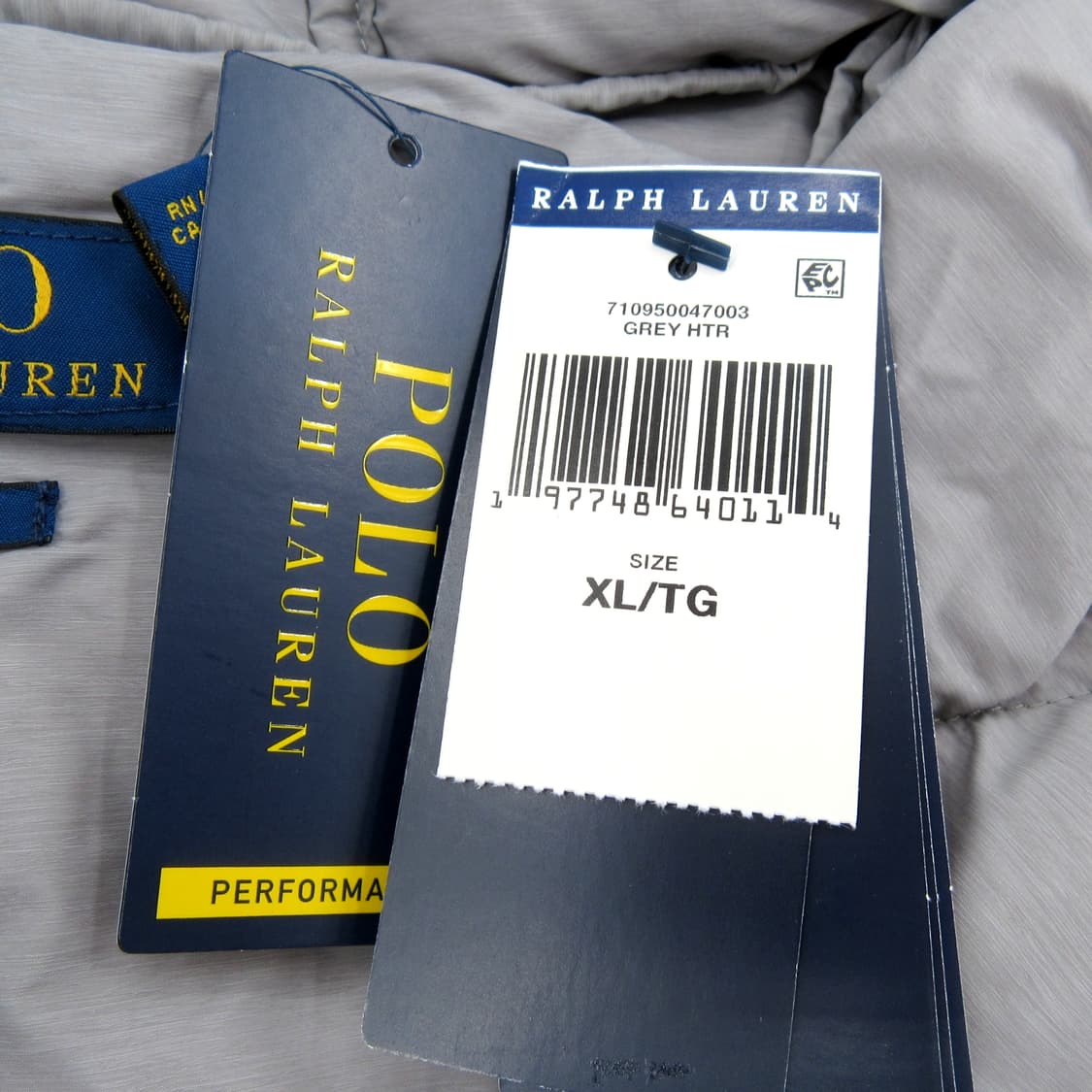 폴로 랄프로렌 퍼포먼스 경량 패딩 후드 자켓 그레이 헤더 상품이미지6