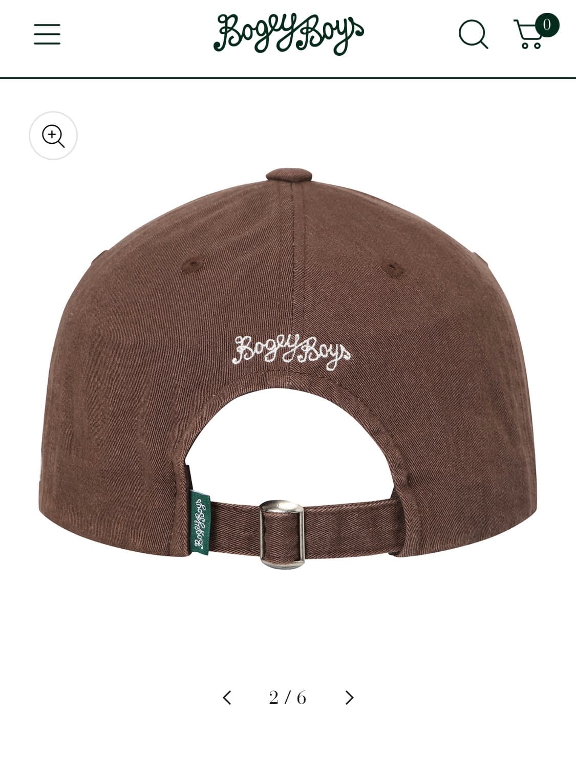 신시아님 착용) 보기보이즈 워시드 볼캡 브라운 상품이미지5