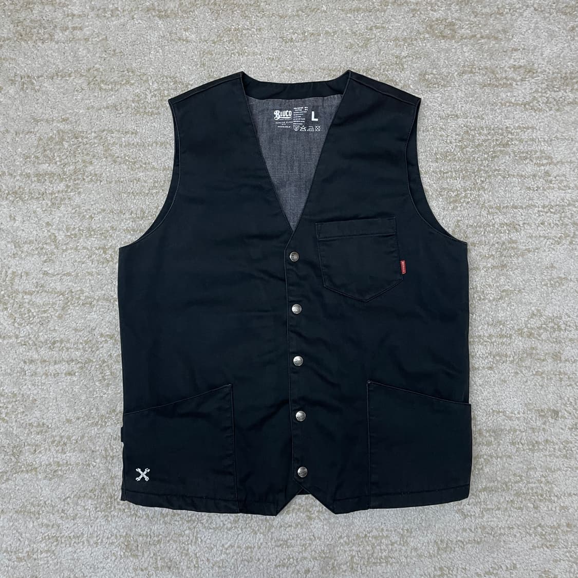 [L] 블루코 BLUCO Work vest 워크웨어 웨스턴 베스트 상품이미지1