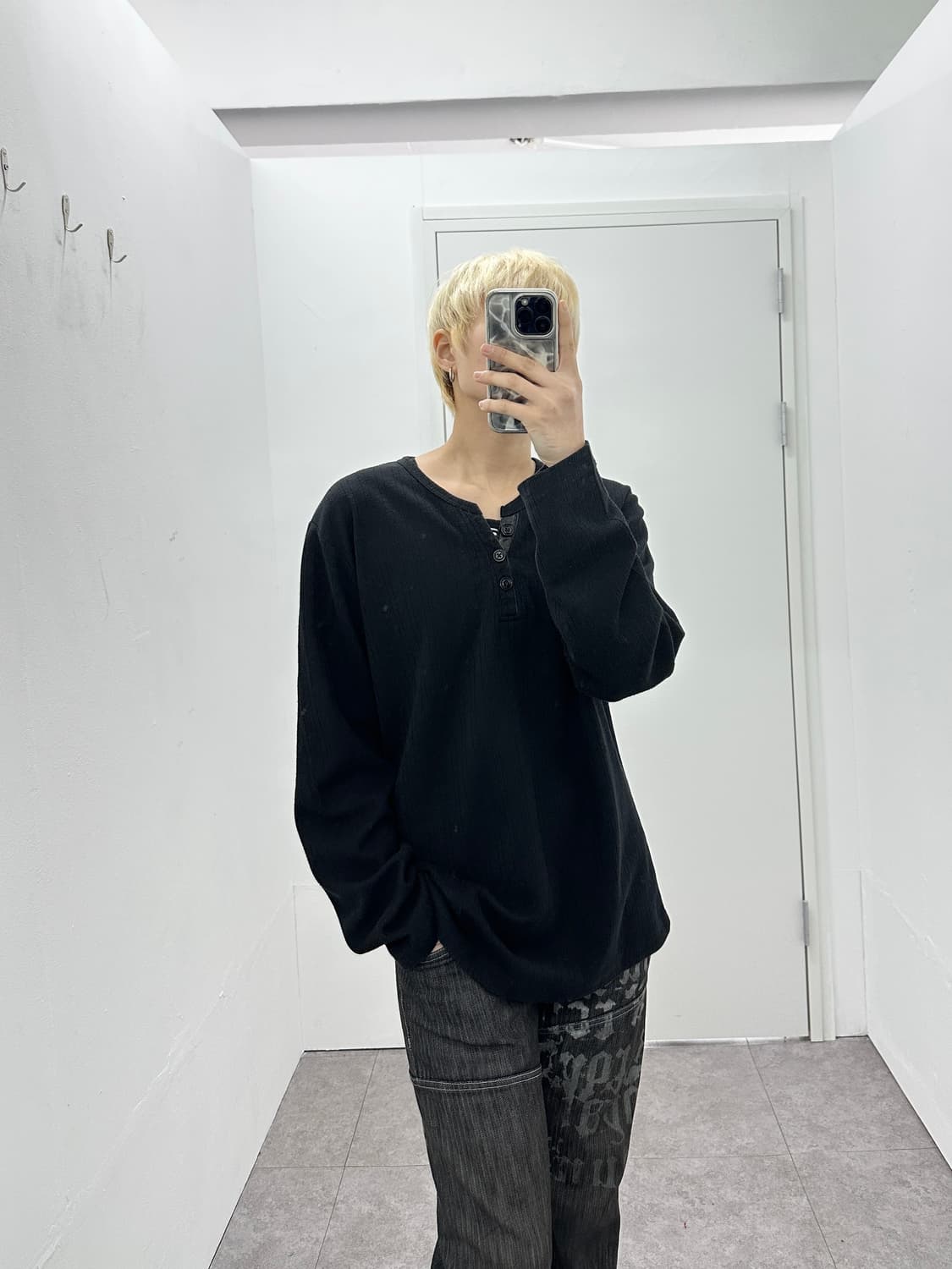 MITEX leather detail layered sleeve 상품이미지6