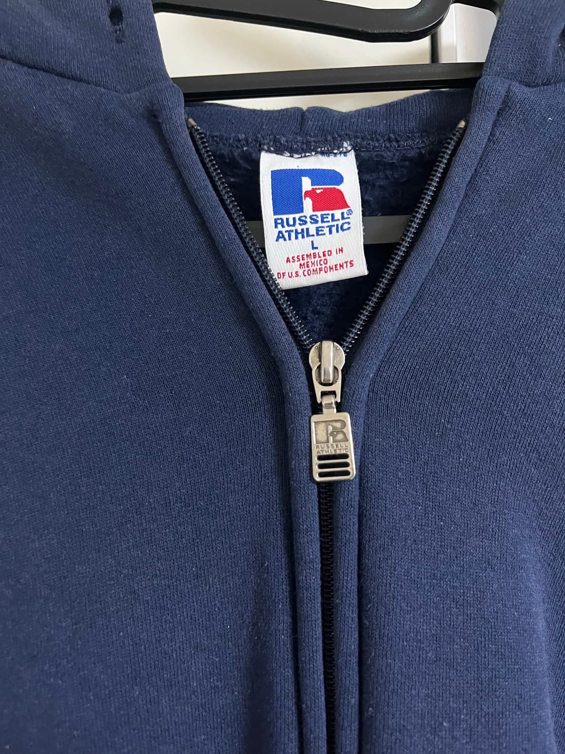 90s 러셀 후드집업 네이비 L 상품이미지4