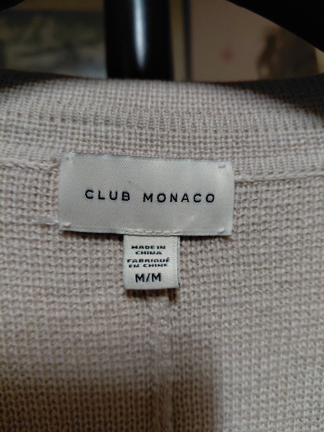 [클럽모나코]린넨,면 혼방 니트 블레이저 가디건 M(105)사이즈 상품이미지4