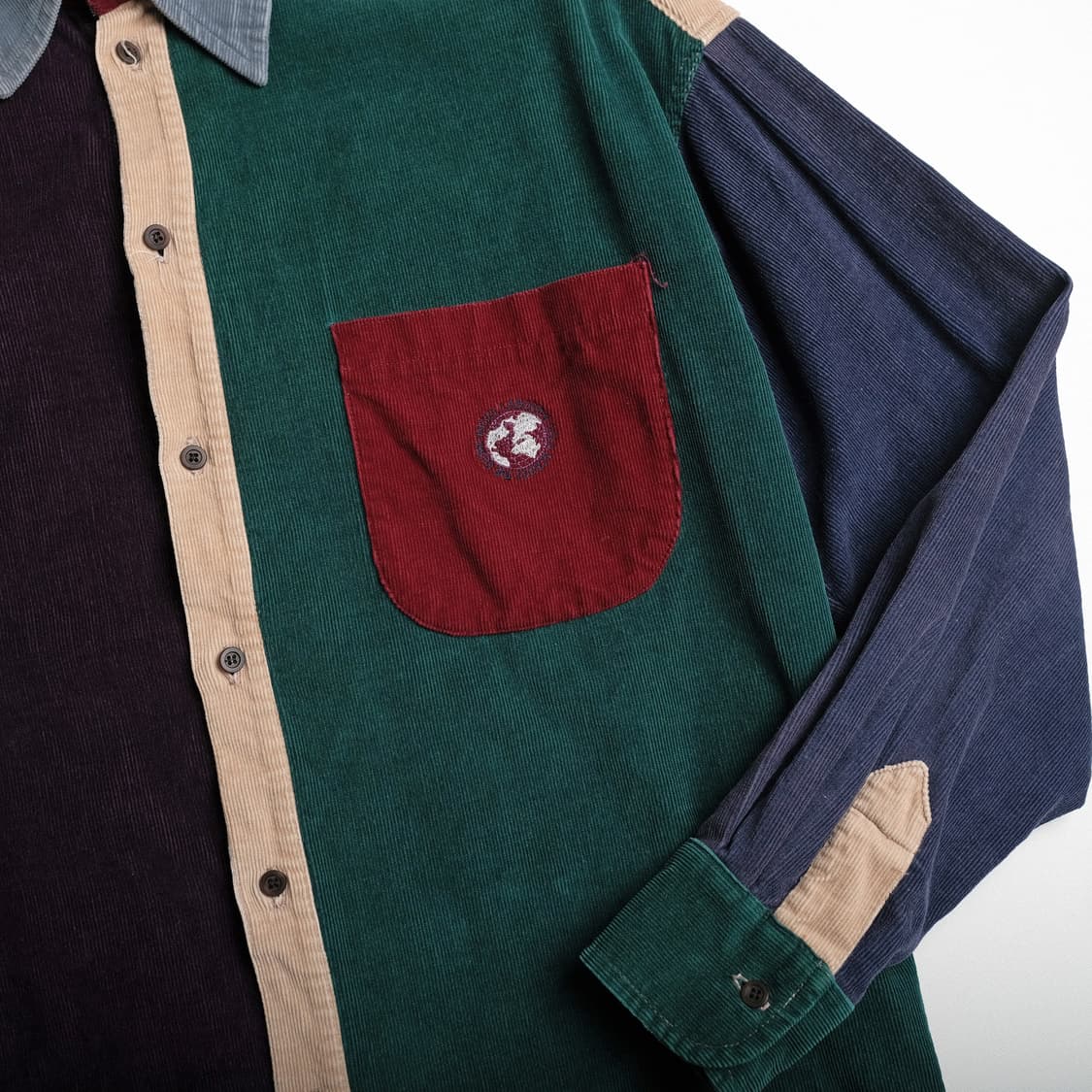 나이젤카본 올드라벨 코듀로이 패치워크 셔츠 3(105)사이즈 상품이미지5