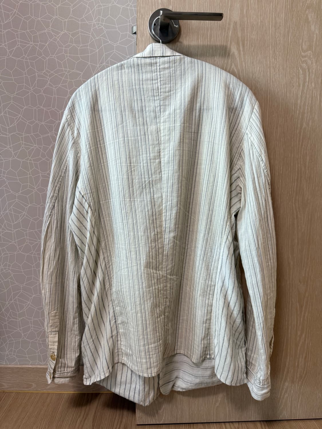 Atelier suppan 핸드다이드 믹스드 스트라이프 백 어태치드 셔츠 상품이미지3