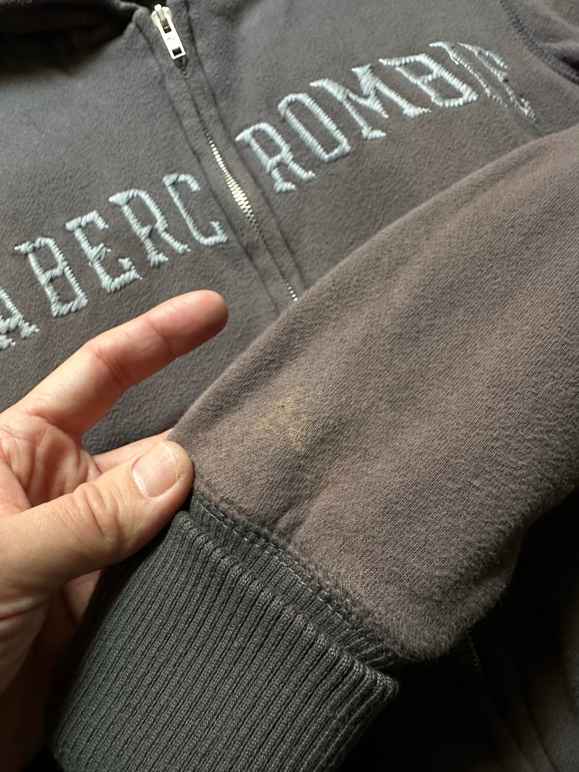 아베크롬비 울프조 양털 후드집업 S 상품이미지3