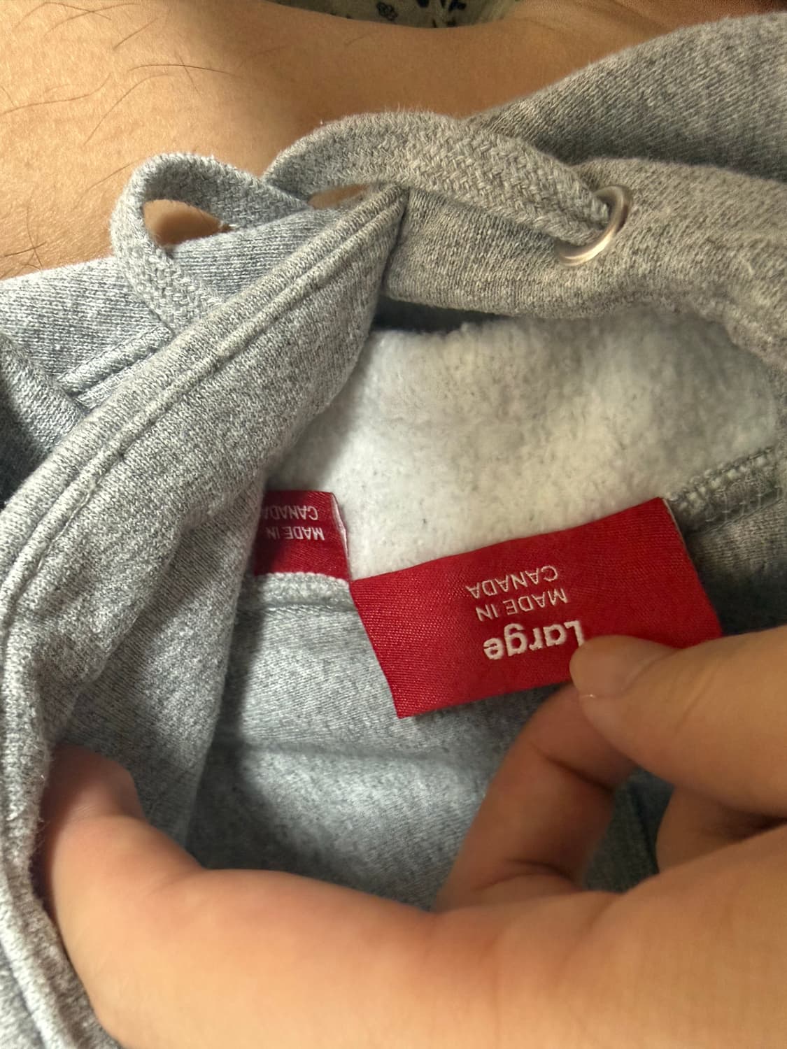 슈프림 24fw 박스로고 후드 헤더 그레이 L 사이즈 상품이미지2