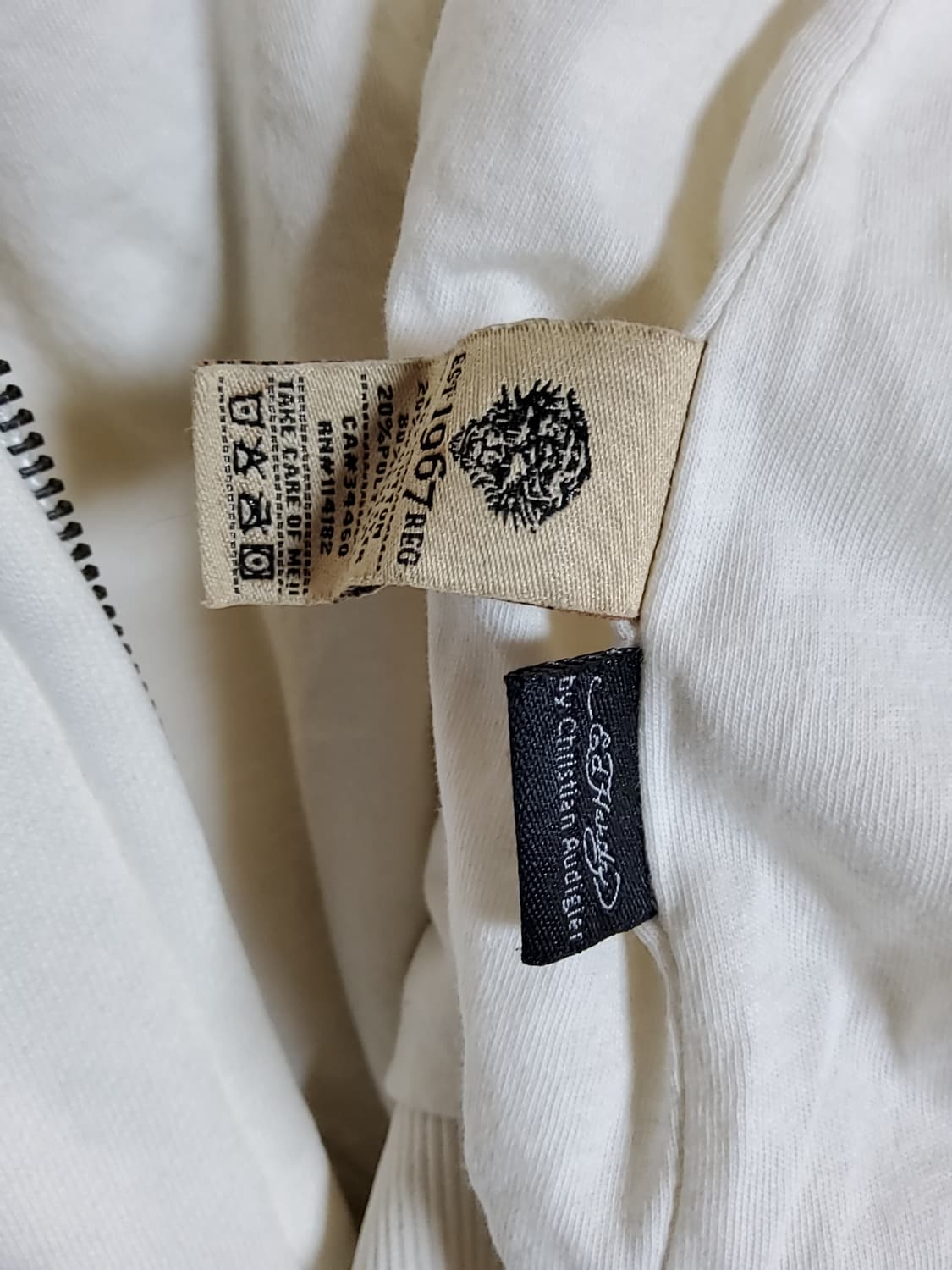 에드하디 후드집업 크림 s 상품이미지3