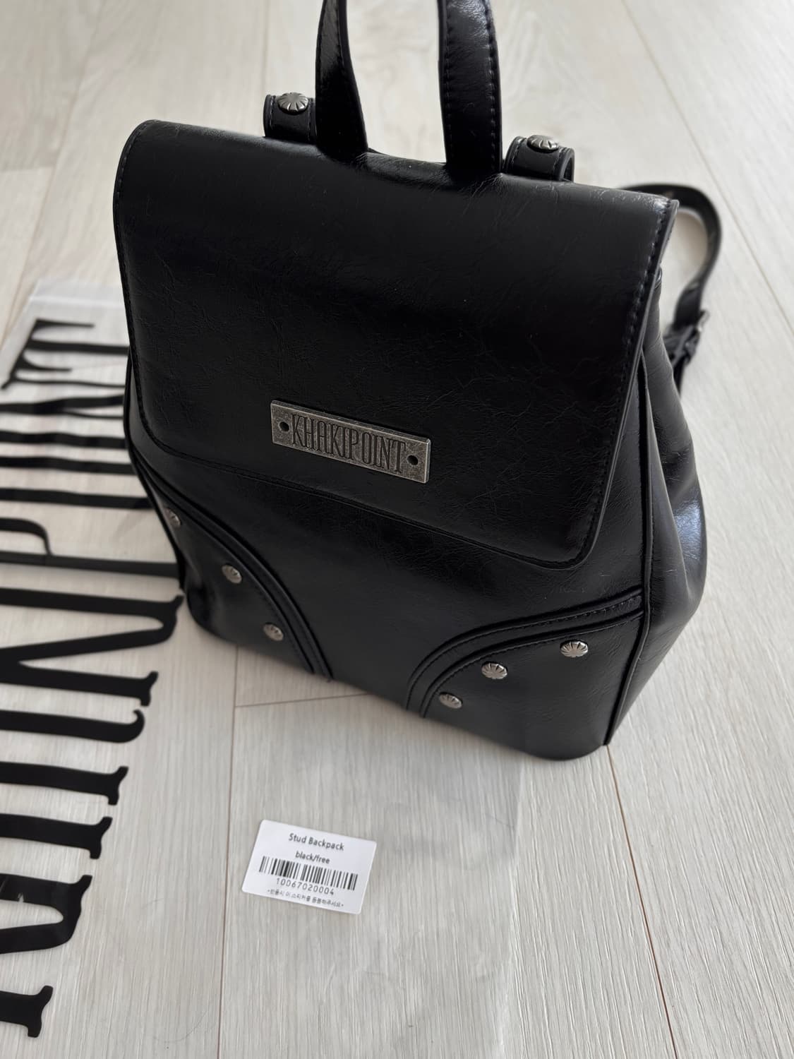 카키포인트 스터드 백팩 상품이미지5