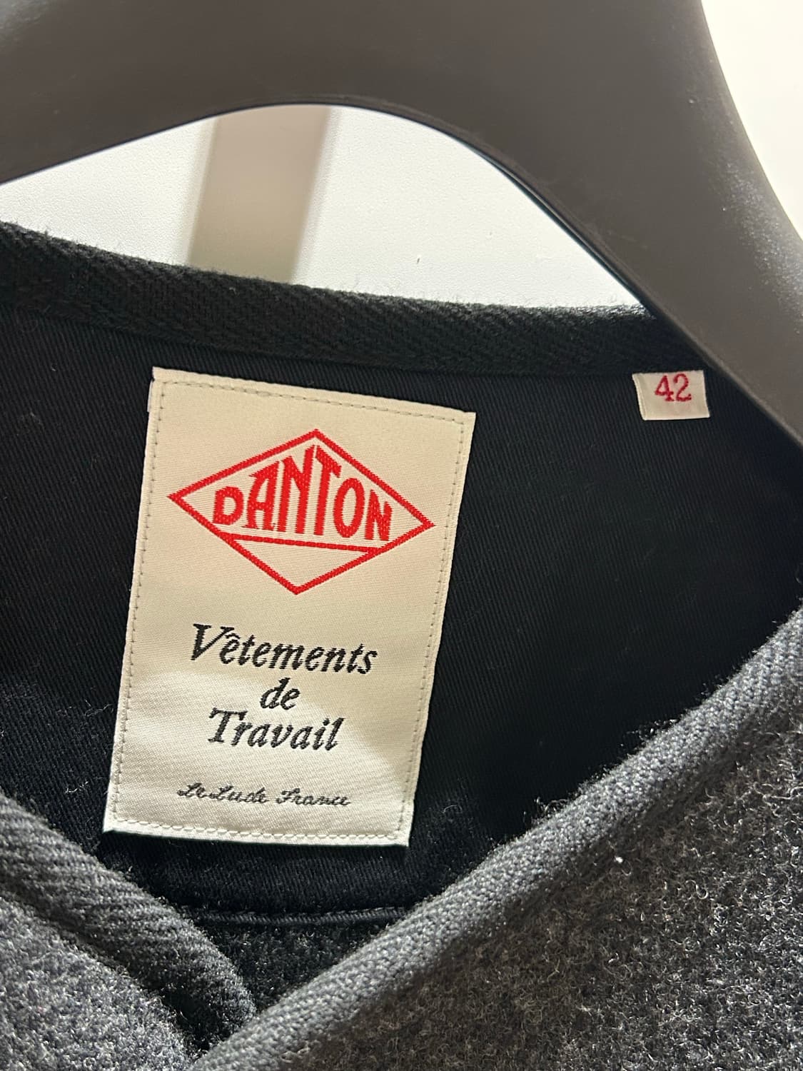 단톤 노카라 울 가디건 자켓 챠콜 상품이미지4