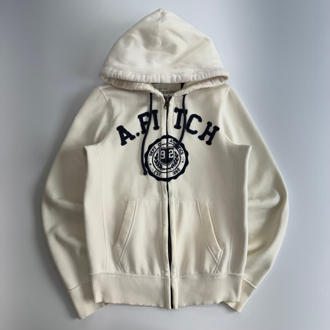 Abercrombie 아베크롬비 아이보리 후드집업 상품이미지3