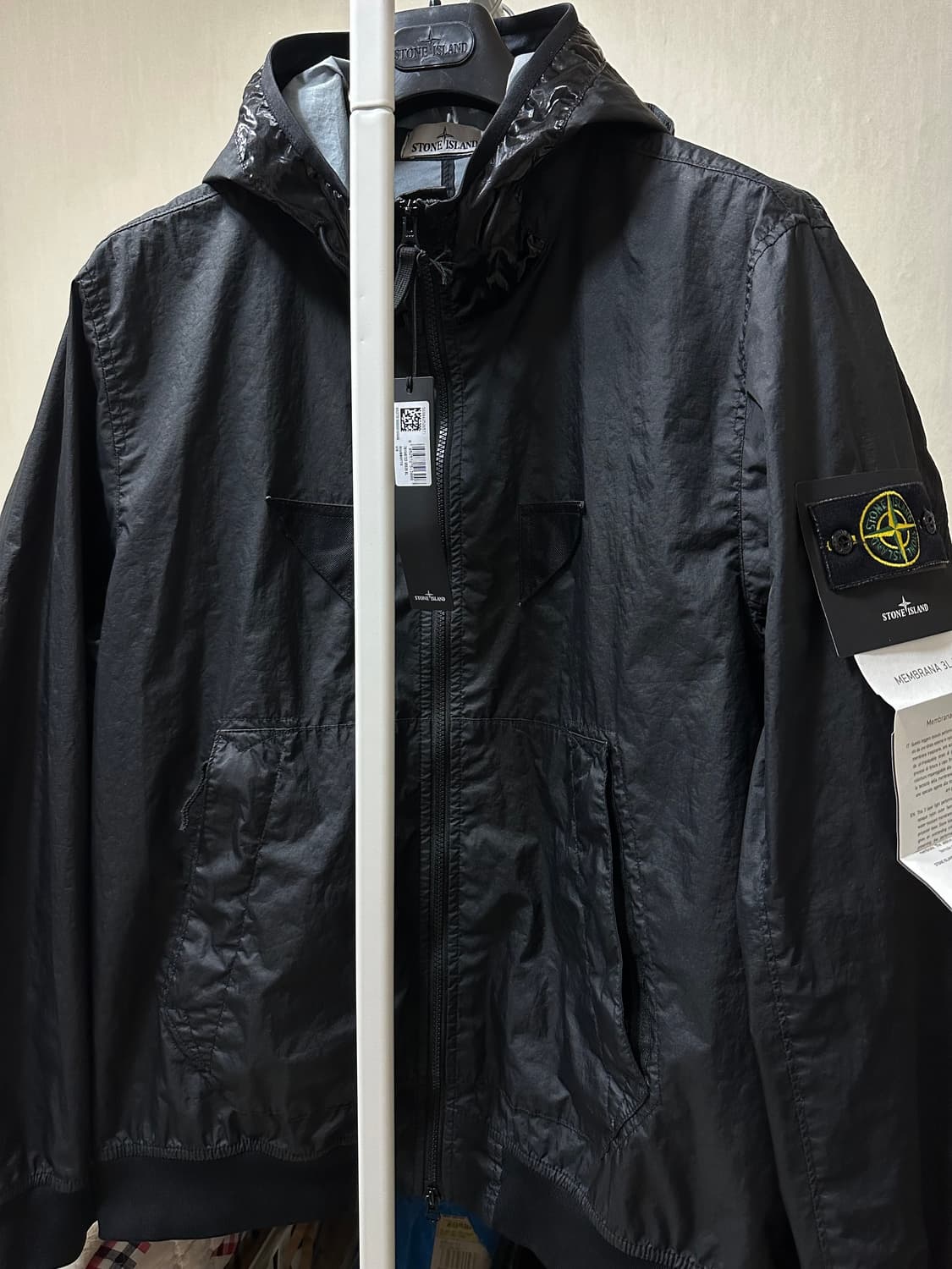 스톤아일랜드 멤브라나 자켓 23ss 블랙 XL 상품이미지1
