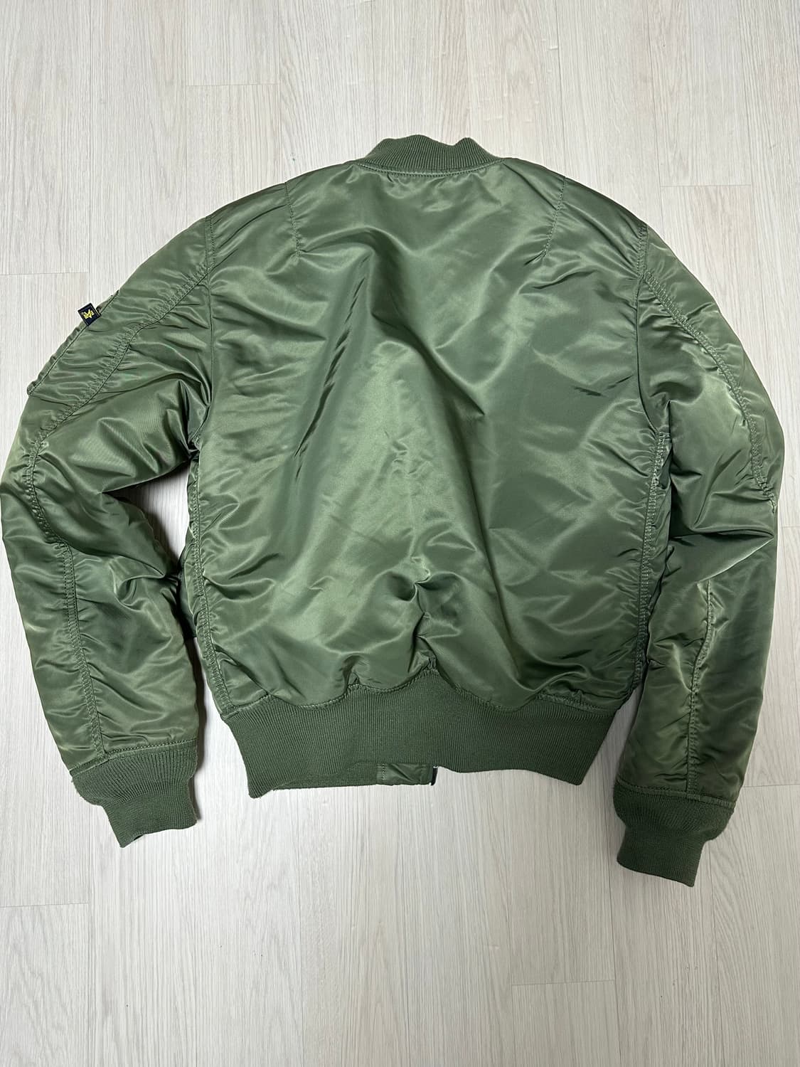 [S] 알파인더스트리 ma-1 슬림핏 세이지 그린 상품이미지2