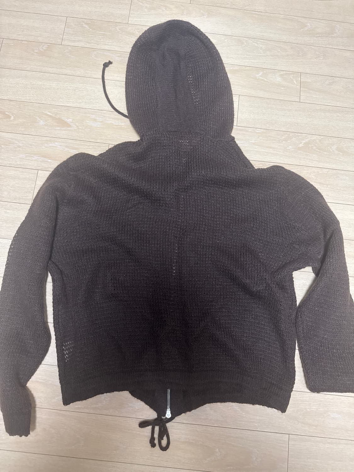 해칭룸 모헤어 니트 후드집업 4 상품이미지3