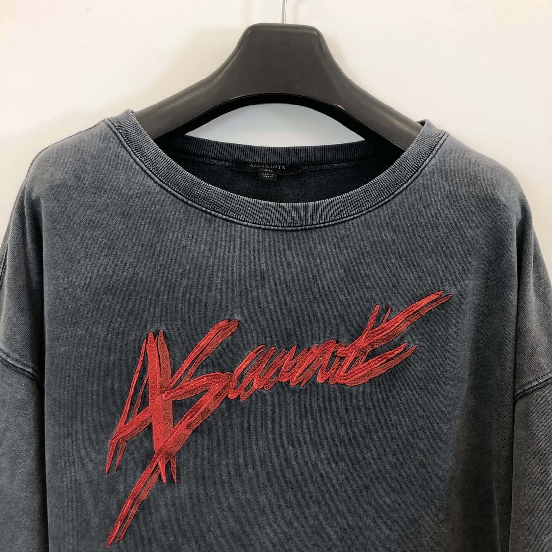 올세인츠 피그먼트 워시드 크롭맨투맨 S 상품이미지2