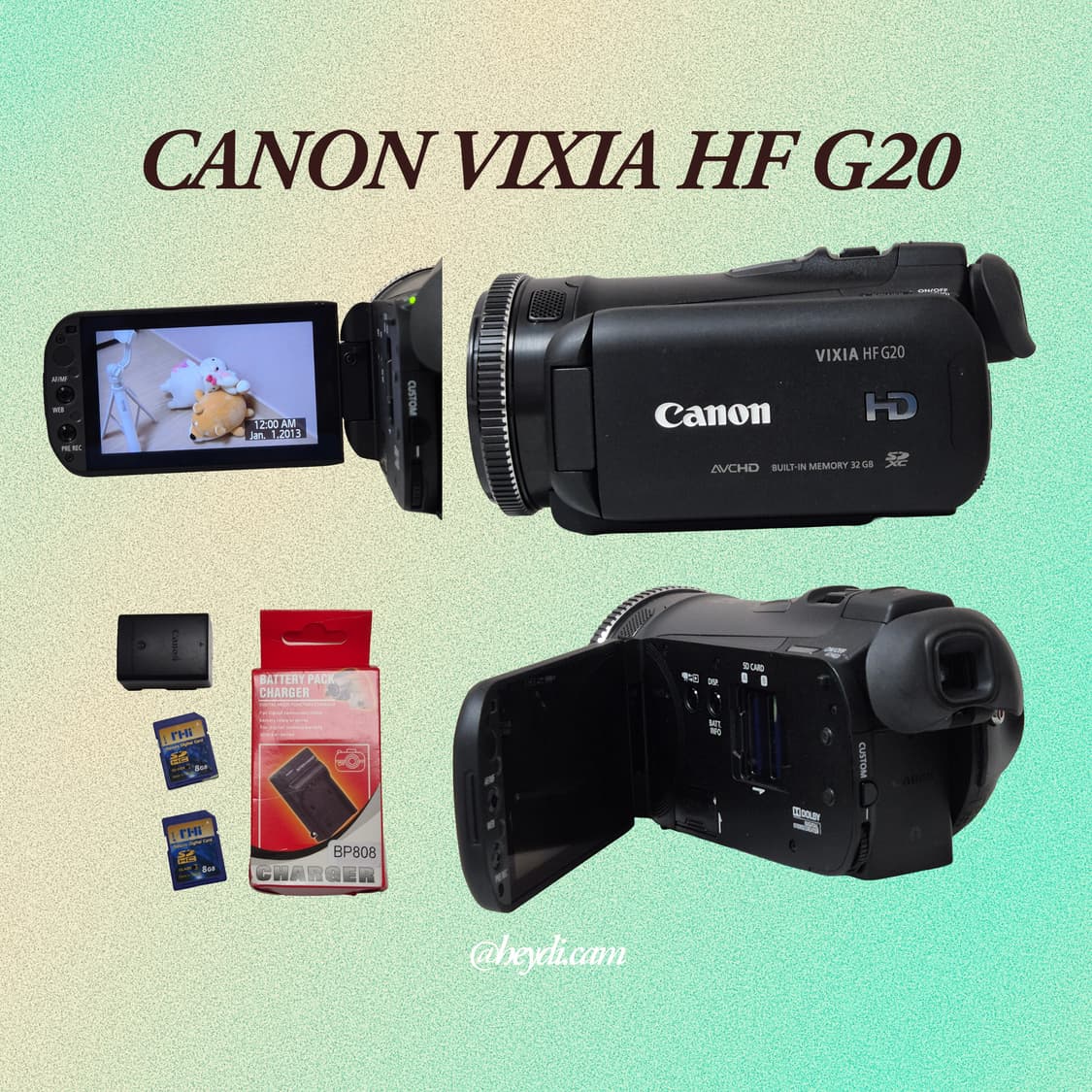 캐논 빅시아 CANON VIXIA HF R20 매트블랙 상품이미지2
