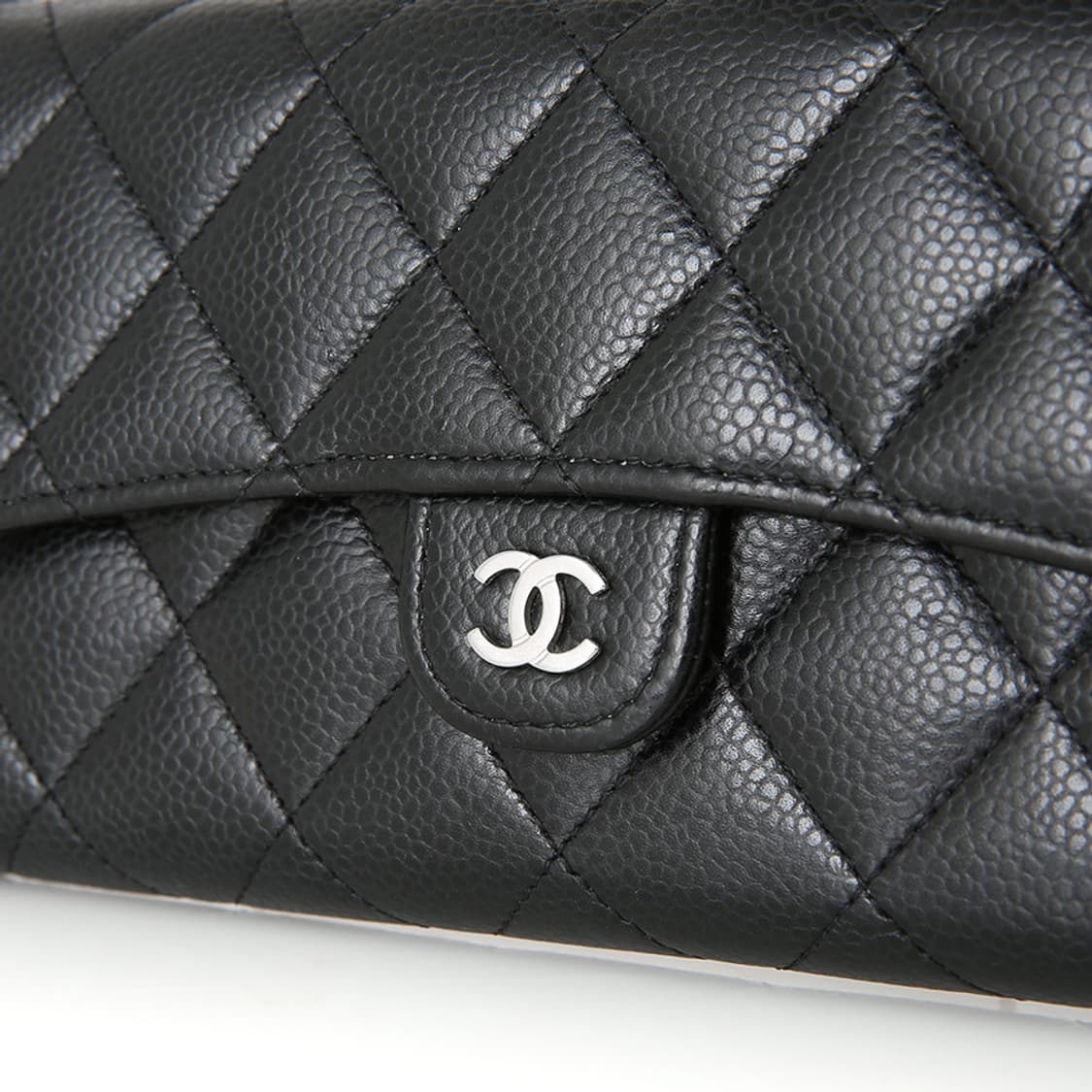 샤넬 클래식 캐비어 장지갑 블랙 아코디언 지갑 A80758 상품이미지9