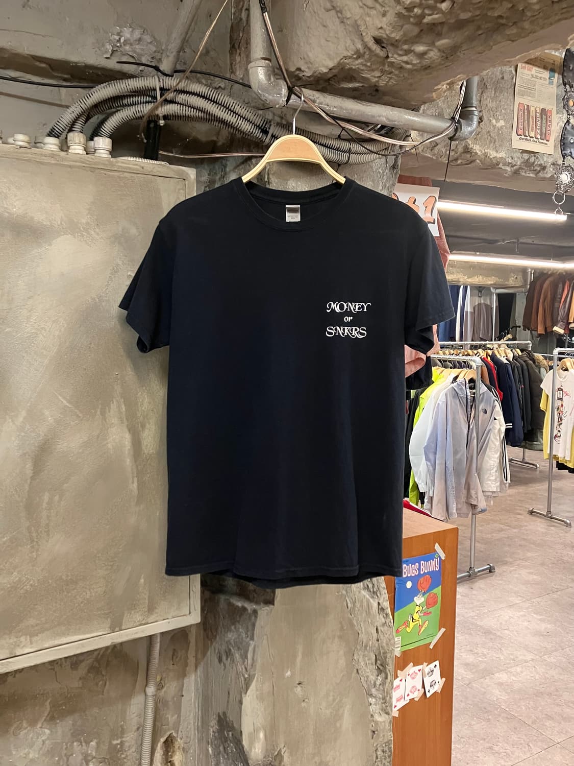 길단 반팔 티셔츠 블랙 M  #csz3184 상품이미지2