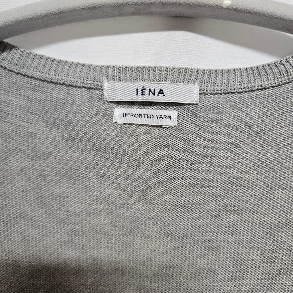 Japan Vintage Iena U넥 코튼 니트 F 상품이미지3