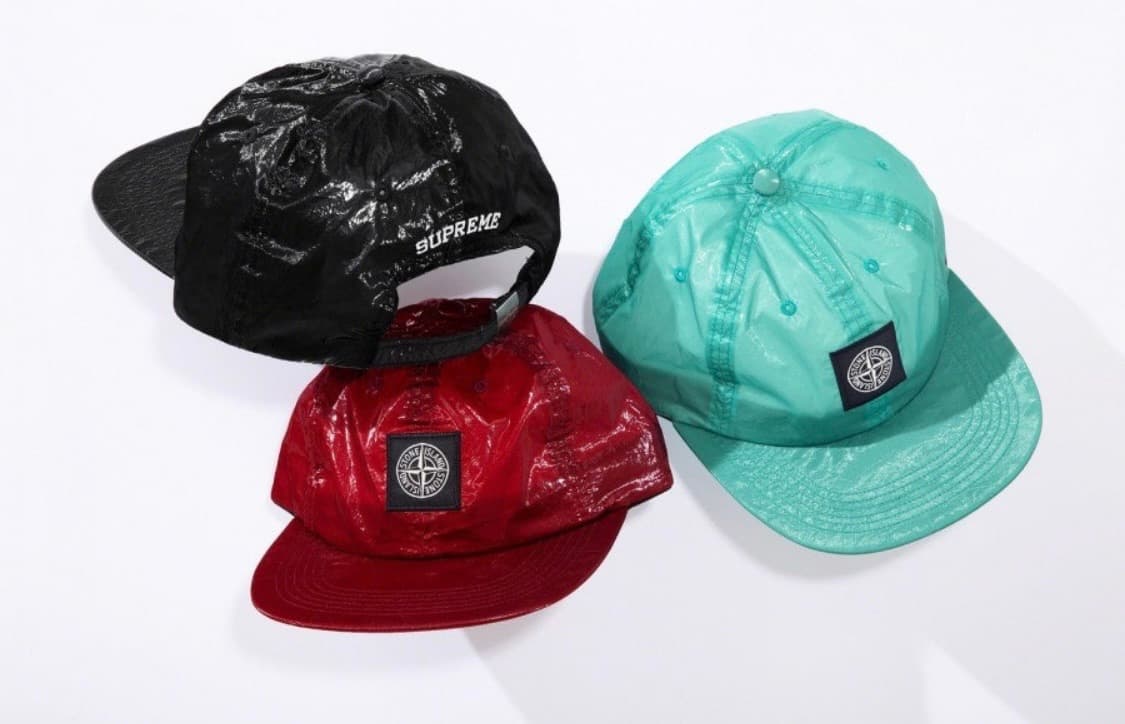 [OS] 19SS 슈프림 X 스톤아일랜드 뉴 실크 라이트 6패널 캡 블랙 상품이미지4