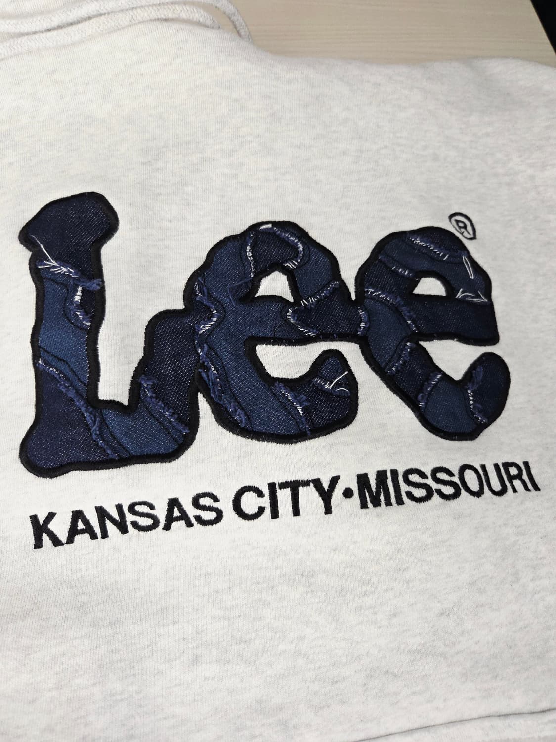 Lee 리 라이트 그레이 후드티_L 상품이미지6