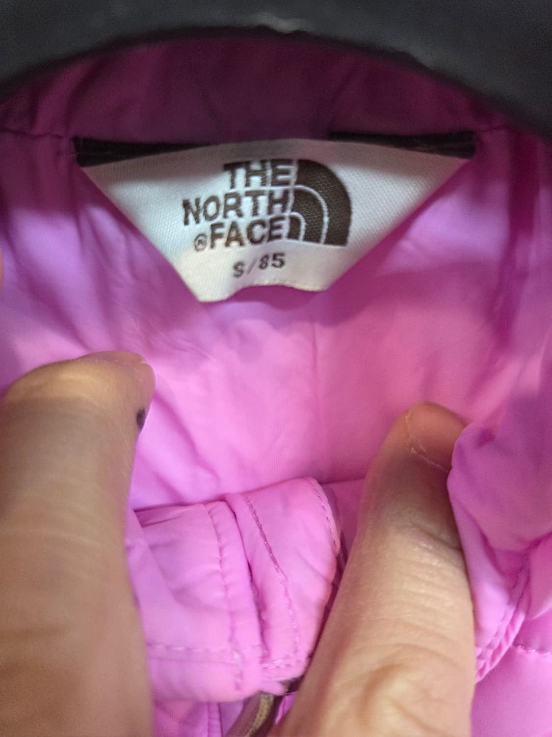 노스페이스 화이트라벨 v 모션 경량패딩 핑크 s 상품이미지3