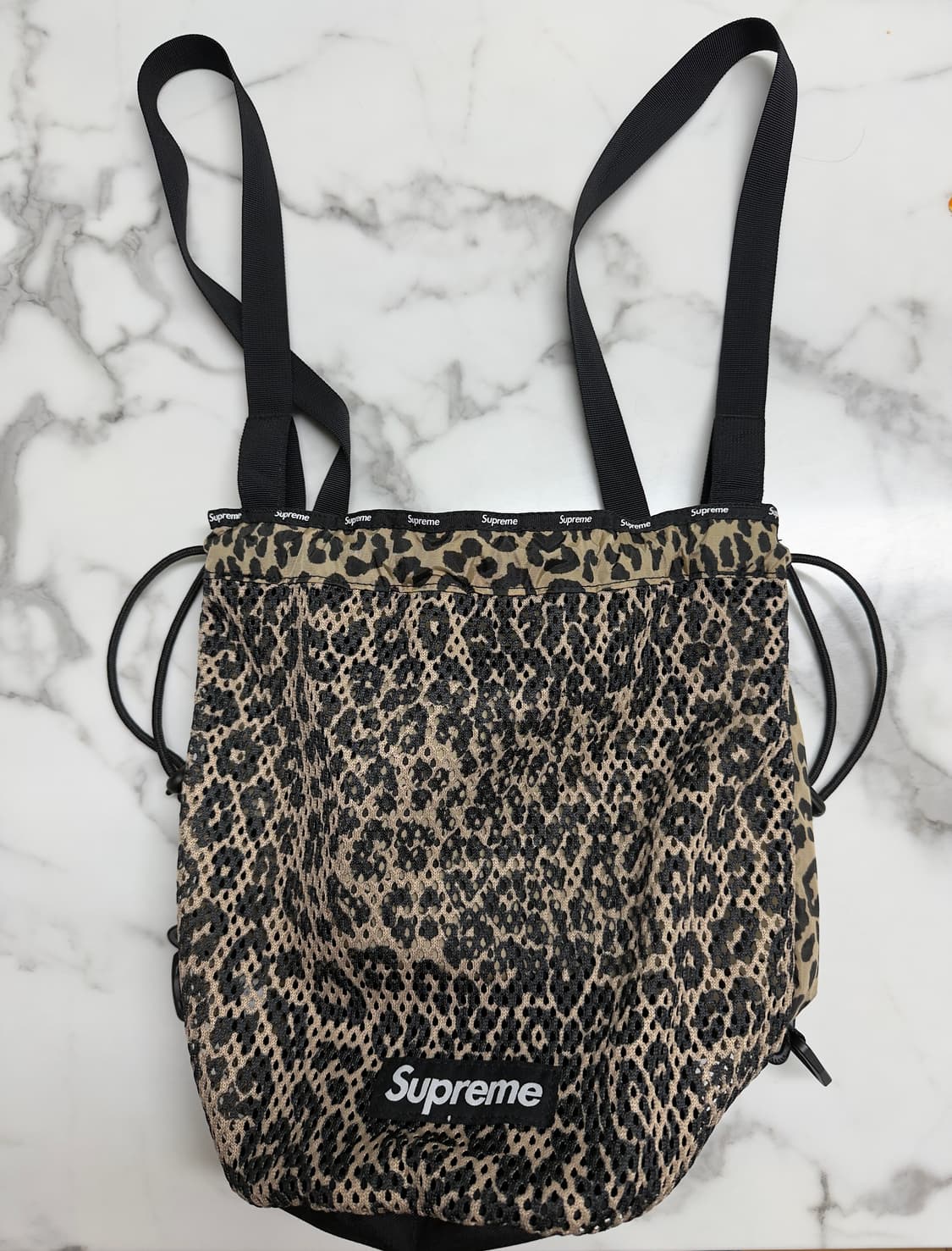 슈프림 메쉬 스몰 백팩 레오파드 상품이미지4