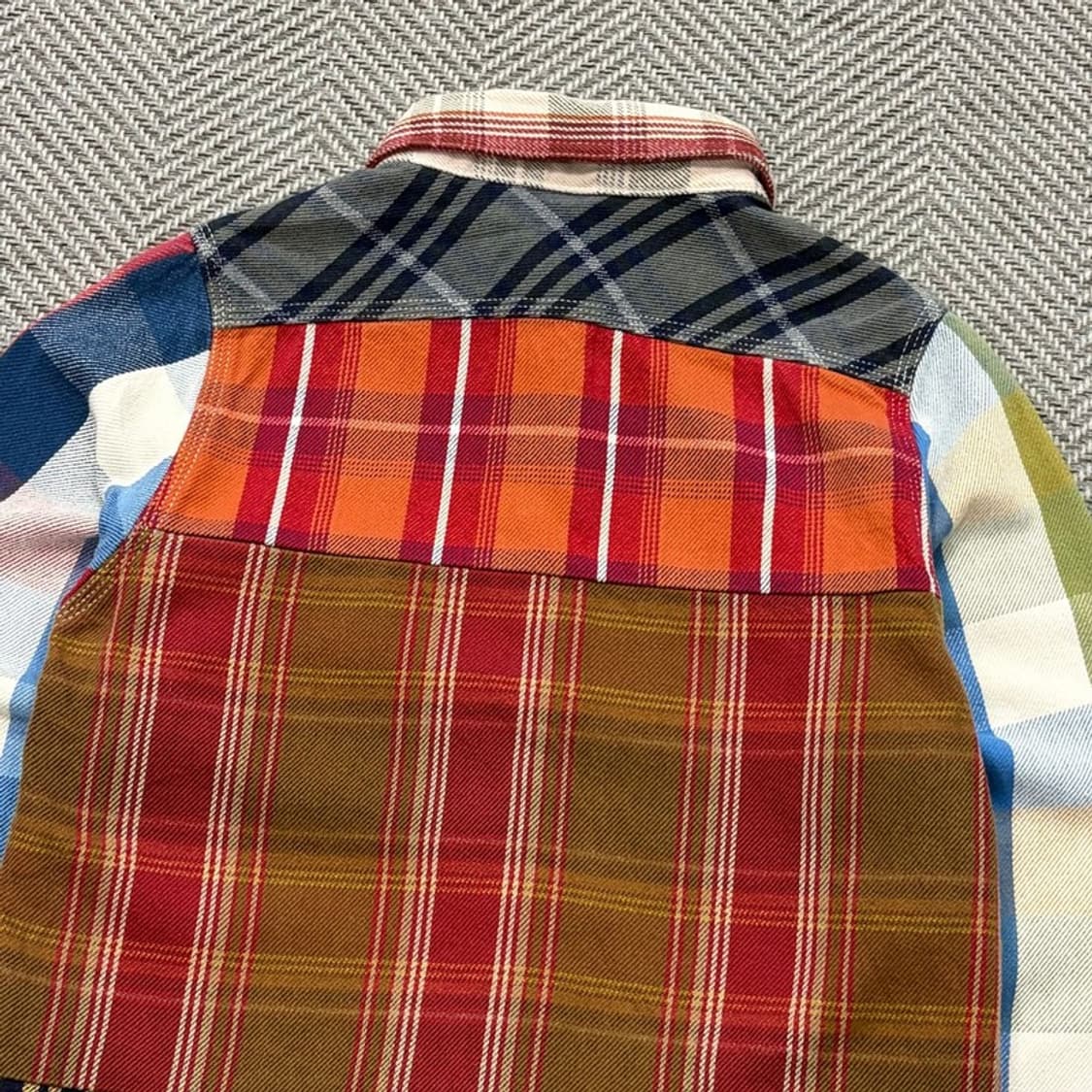 휴스턴 컬러블락 체크셔츠 자켓 v2443 상품이미지4