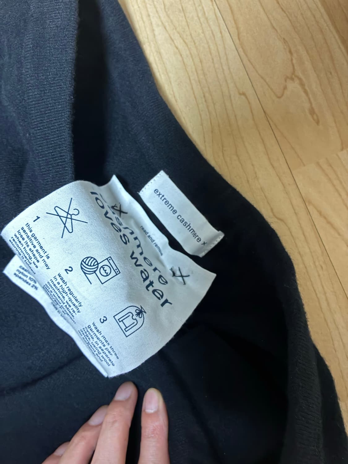 익스트림캐시미어 rush 팬츠 블랙컬러 상품이미지5