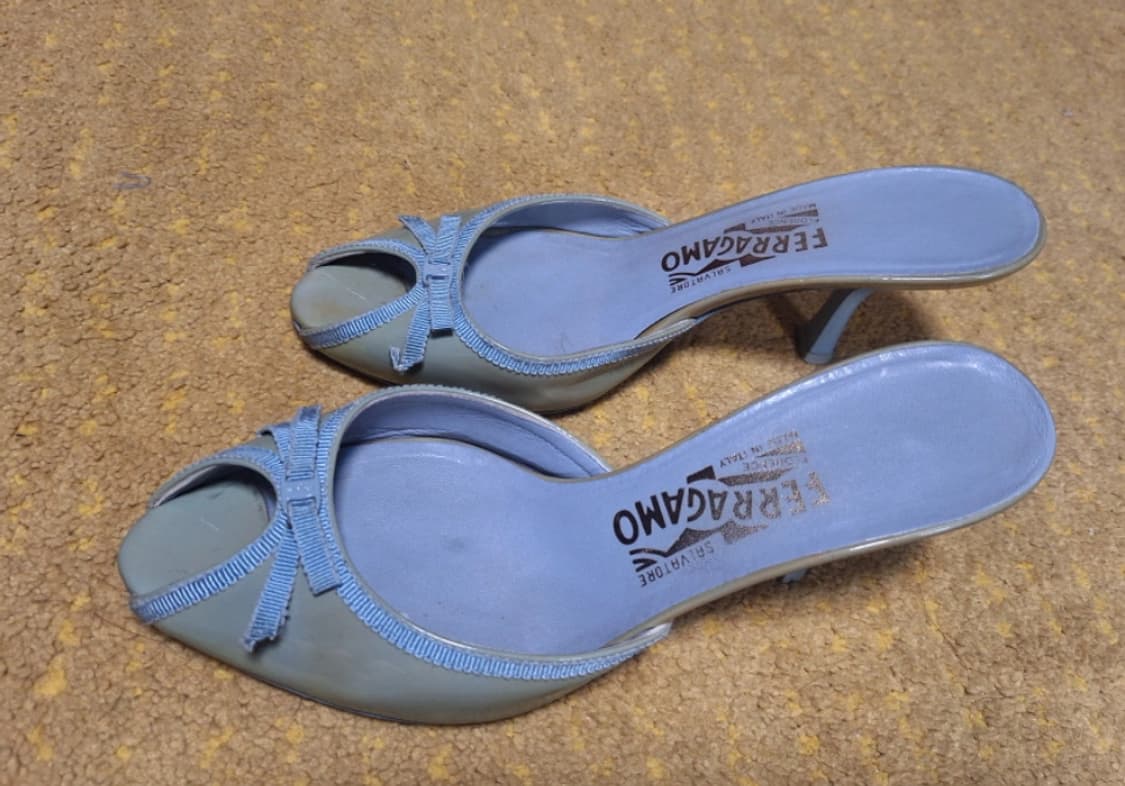 페라가모 Ferragamo 슬리퍼 블루뮬 힐 상품이미지2