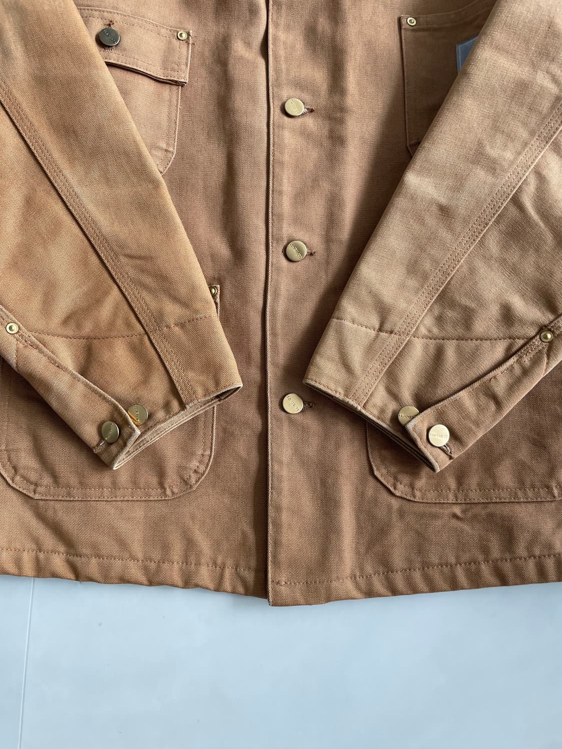 90s 빈티지 칼하트 블랭킷 라인드 덕 초어 자켓 C01 BRN 상품이미지3