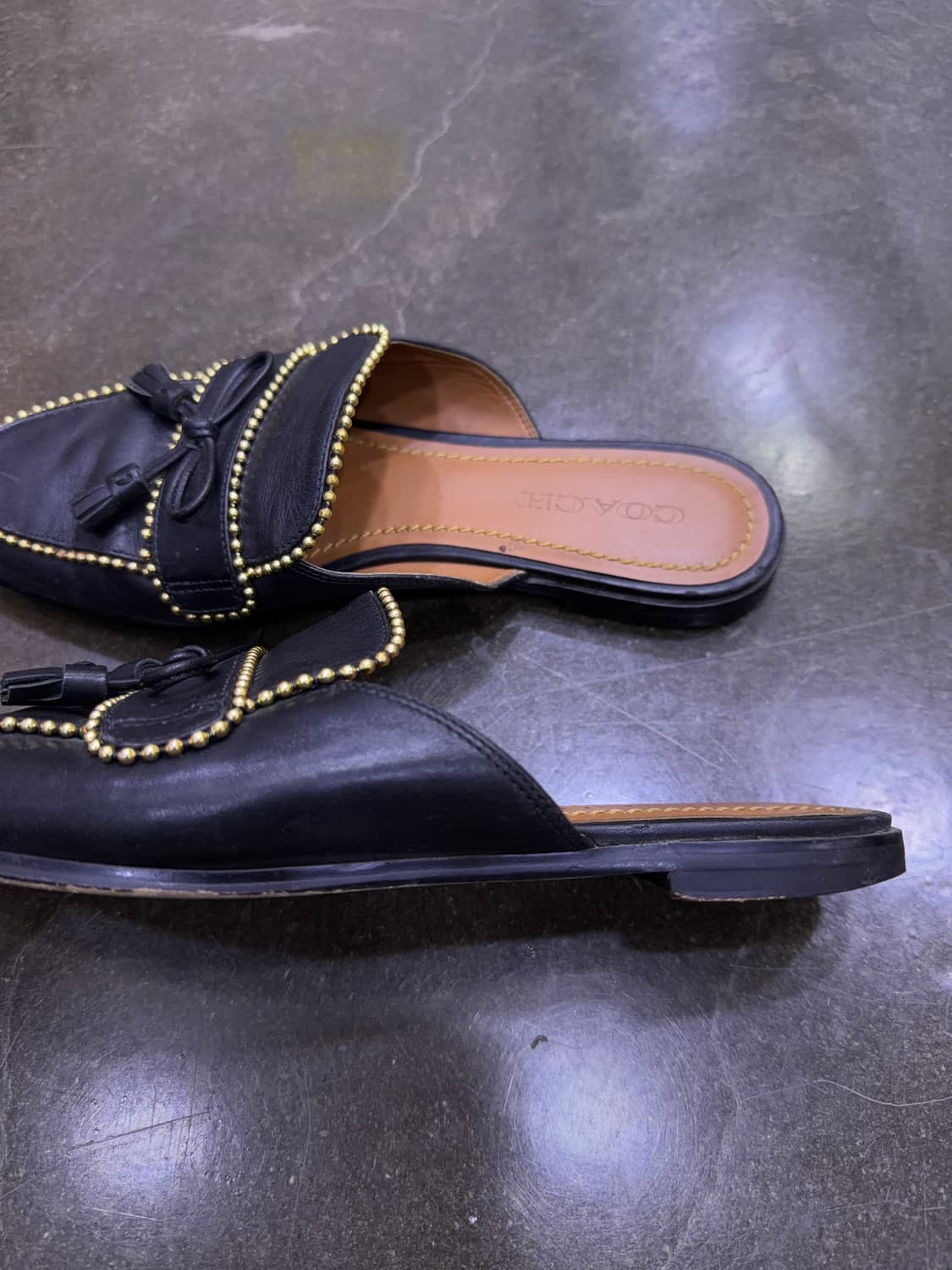 코치 스터드 태슬 로퍼 뮬 블로퍼 구두 슬리퍼 슈즈 245 상품이미지6