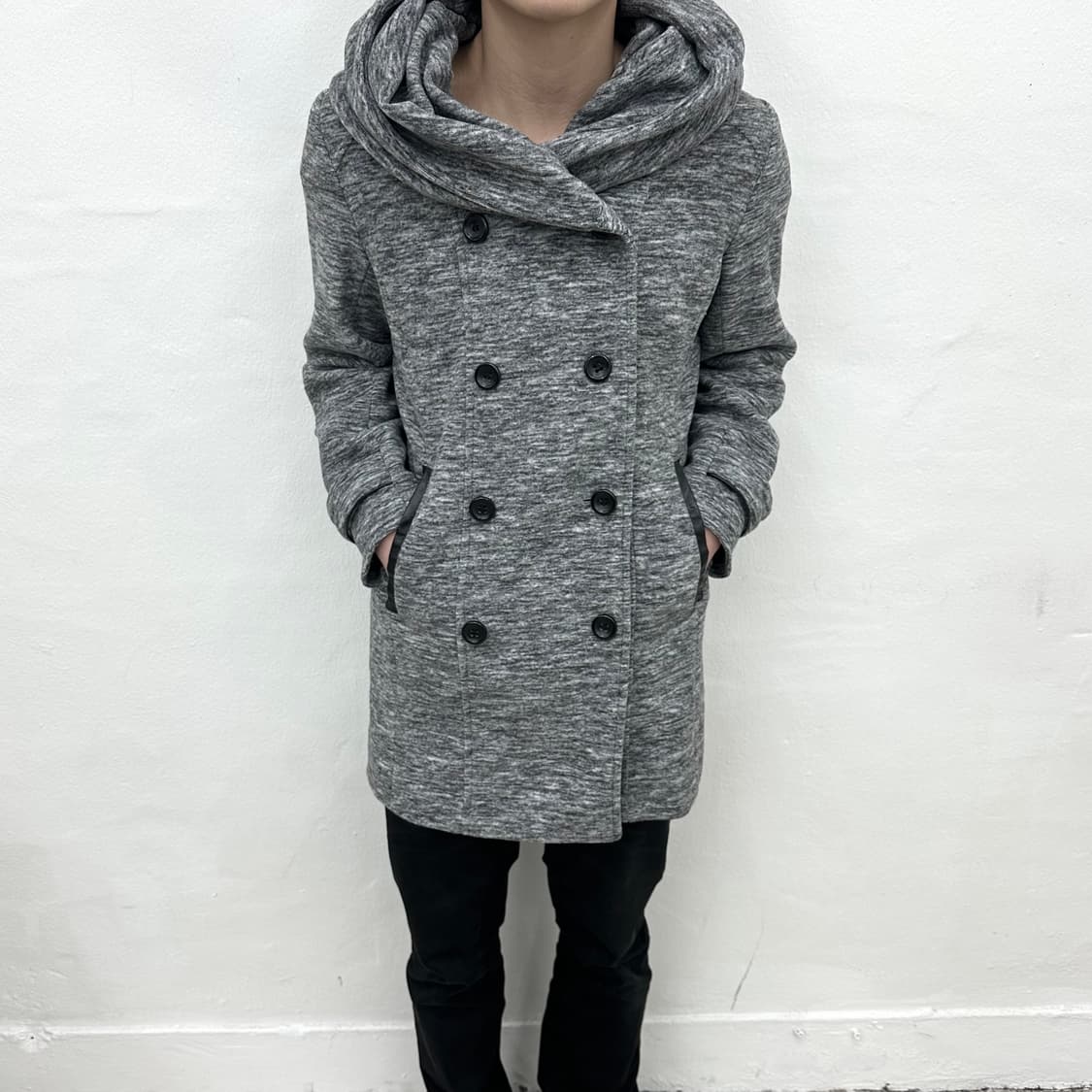 B.B.P noise pattern drape hood shirts 상품이미지3