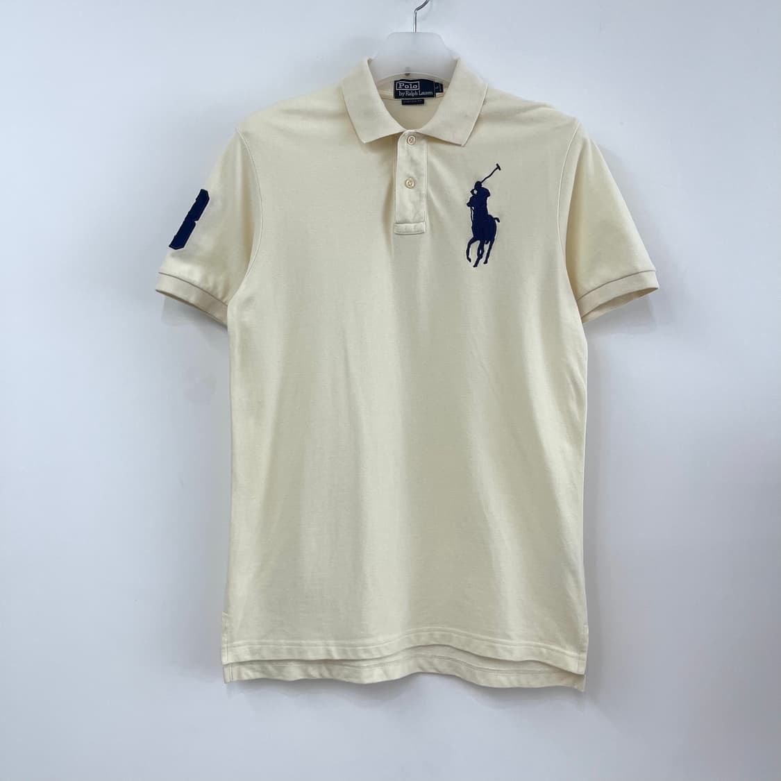 폴로 랄프로렌 빅포니 아이보리 카라 반팔 티셔츠 상품이미지2