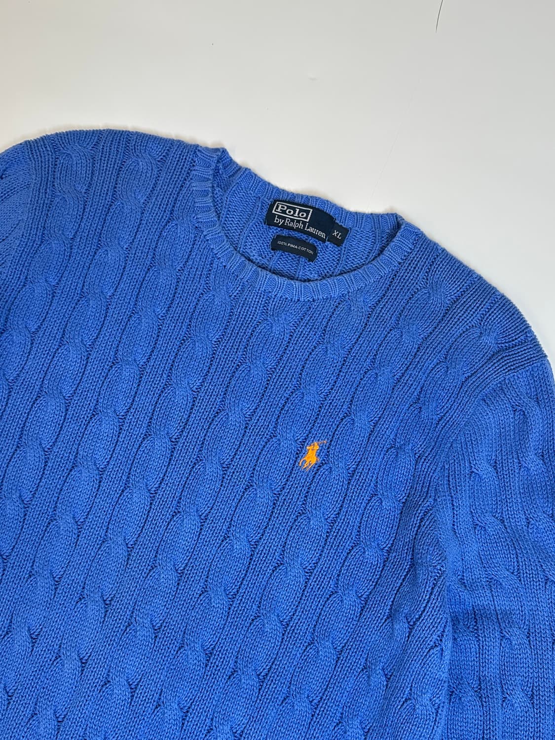 Polo 폴로 랄프로렌 피미코튼 케이블 니트 XL 상품이미지2