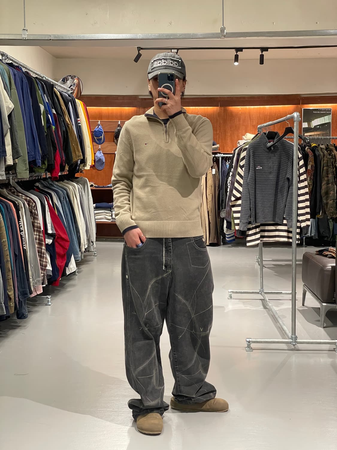 타미힐피거 반집업 니트 상품이미지2