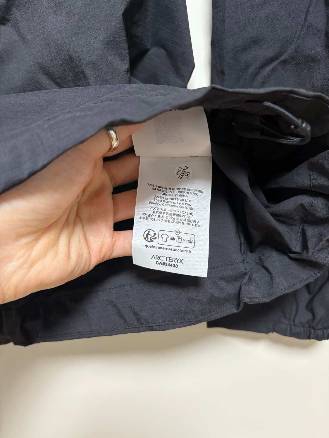 xs) 아크테릭스 스쿼미시 후디 여성용 블랙 상품이미지6