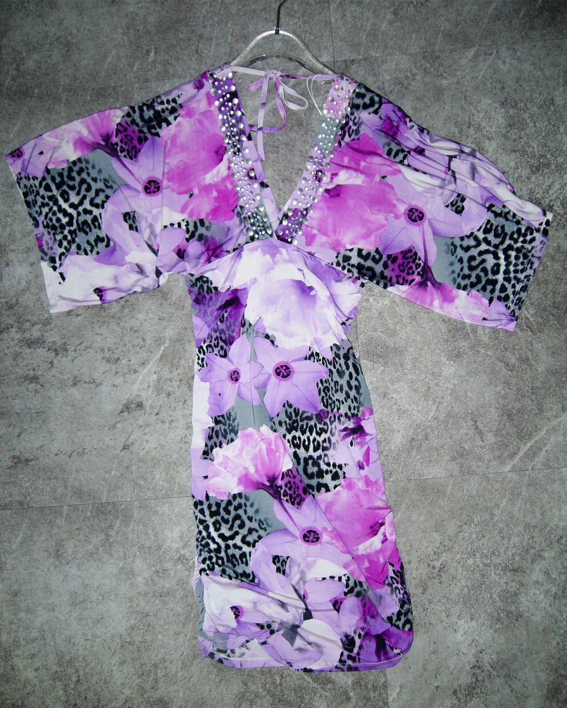 Purple Yukata Style Dress 상품이미지2