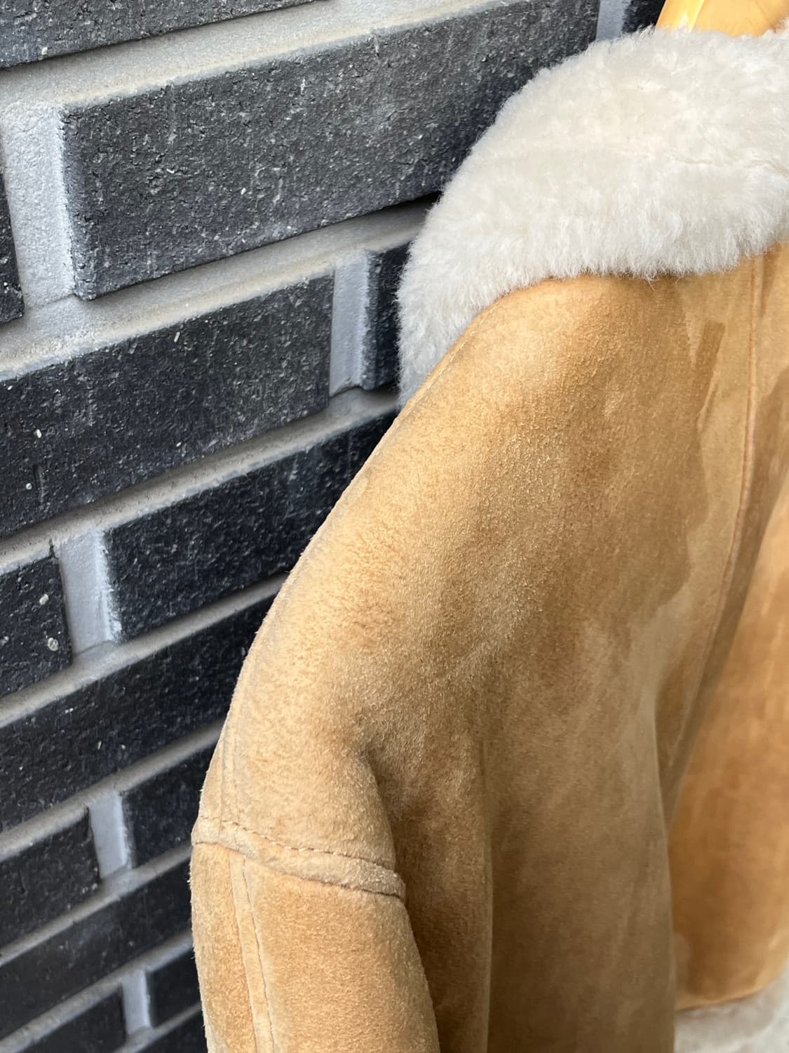 90s MASSINI EXCLUSIVE 리얼 양가죽 시어링 자켓 상품이미지8