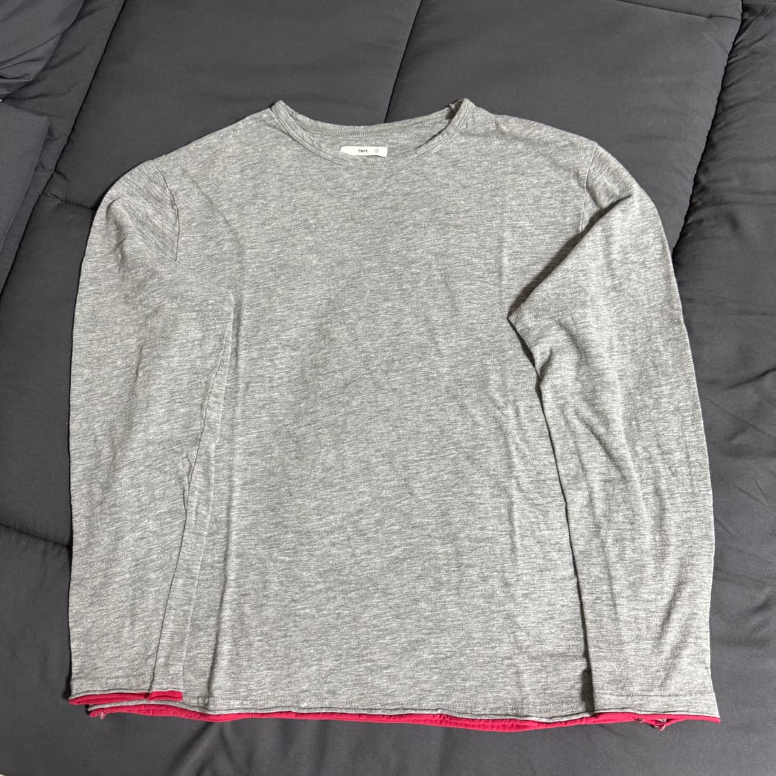 2) 파르트 Parrt 컷오프 레이어드 롱슬리브 그레이 상품이미지2