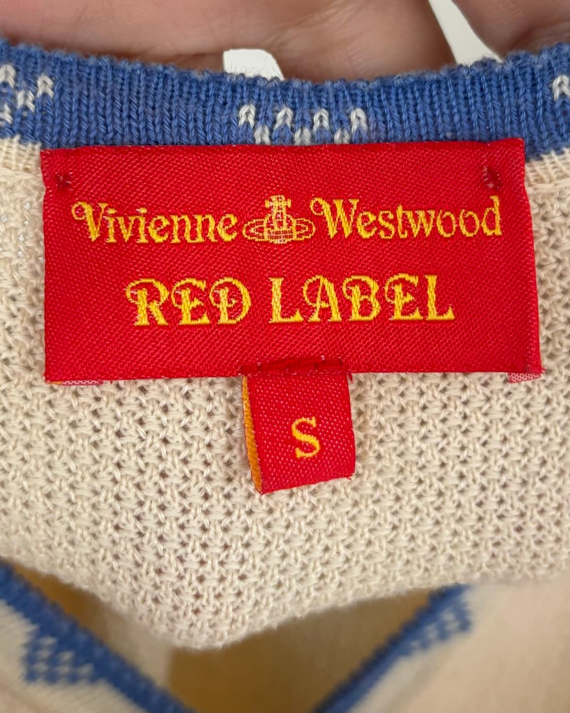비비안 웨스트우드 레드라벨 아이보리 하프 가디건  상품이미지7