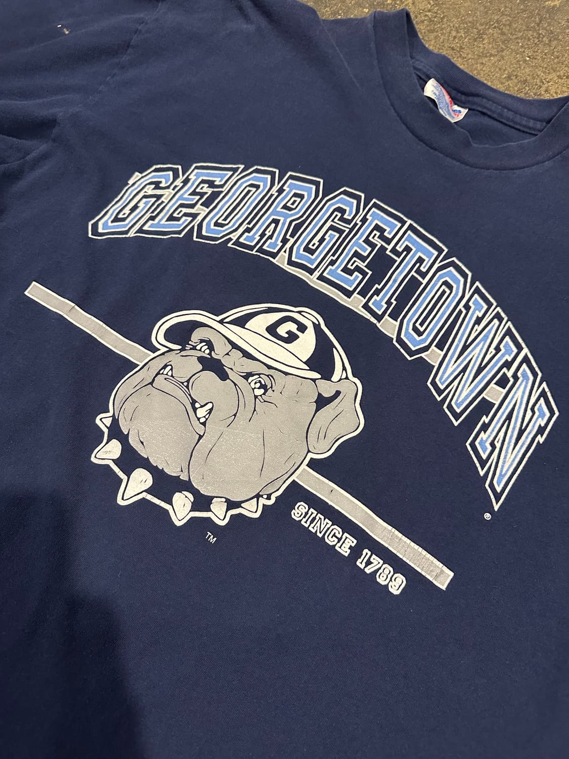 빈티지 90s 조지타운 대학 호야스 티셔츠 상품이미지2